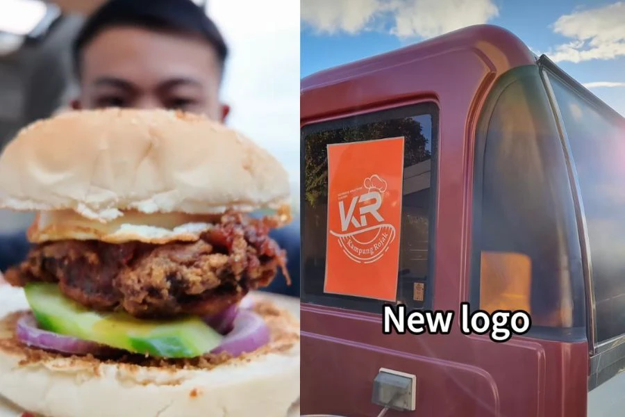 Selain nasi lemak, Wei Hong turut tampil dengan menu burger nasi lemak.