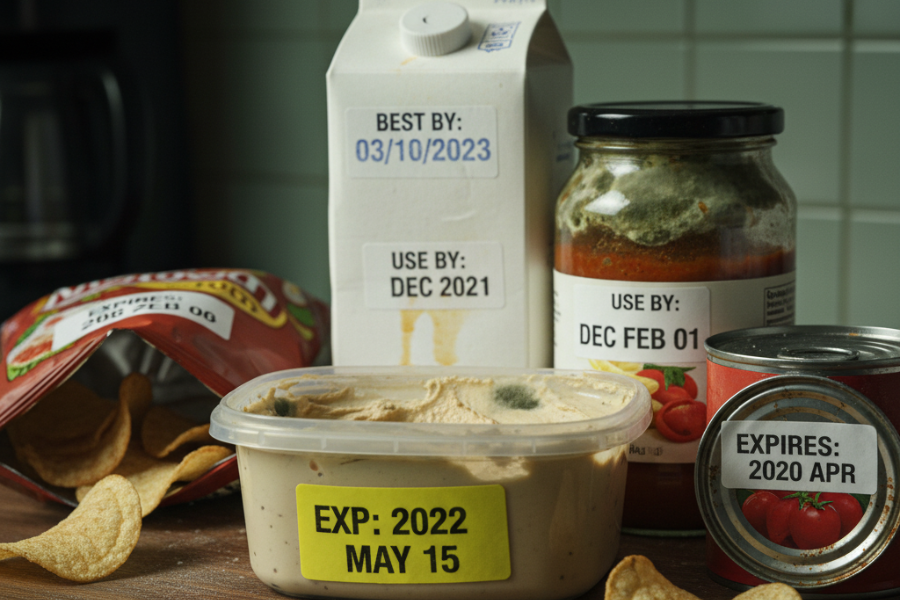 Makanan tamat tempoh.