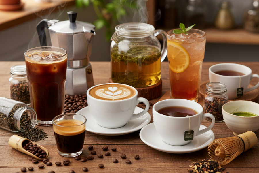 Teh dan kopi hanya dibenarkan untuk guru.