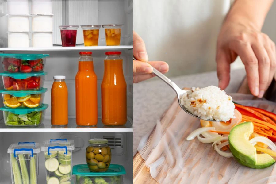 Siapkan menu lebih awal dan simpan dalam peti.