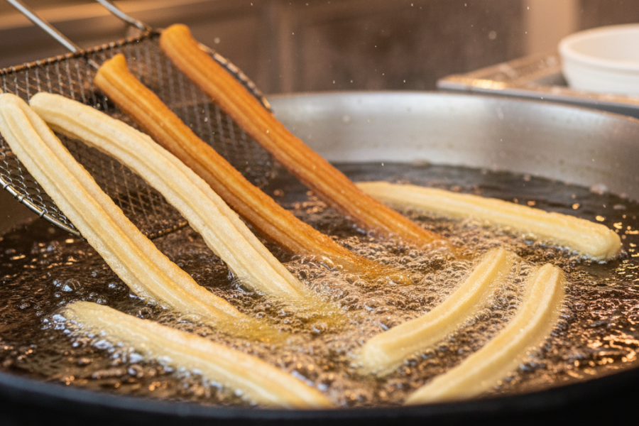 Churros mula diperkenalkan di Sepanyol.