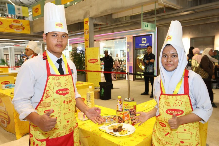 Muhammad Adiy dan Nur Muslihah menampilkan kreativiti memasak mereka menerusi hidangan Perancis.