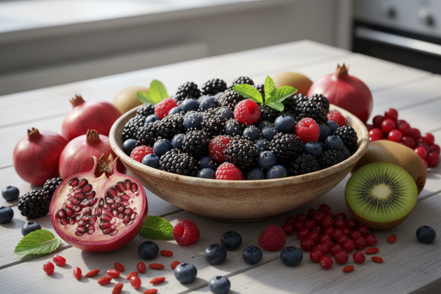 Buah-buahan kaya antioksidan membantu menyeimbangkan hormon.