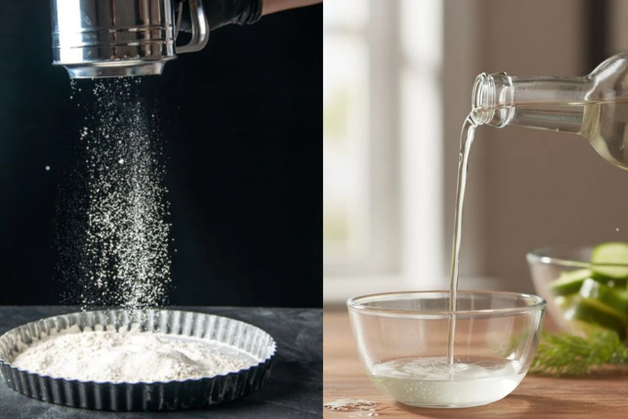 Tepung dan cuka antara bahan digunakan untuk membersihkan paru.