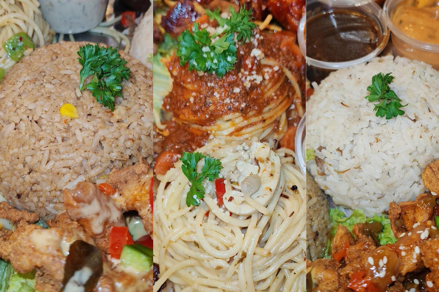 Set Prime Platter turut menghidangakn dua jenis nasi dan dua jenis pasta.