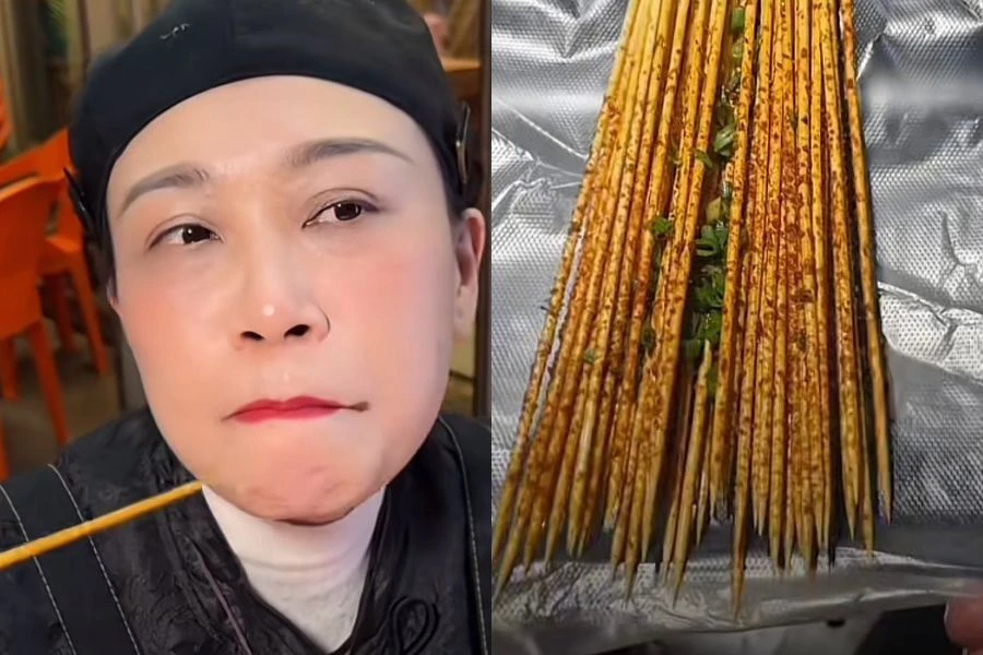 Sate bayangan ini dijual pada harga berpatutan.