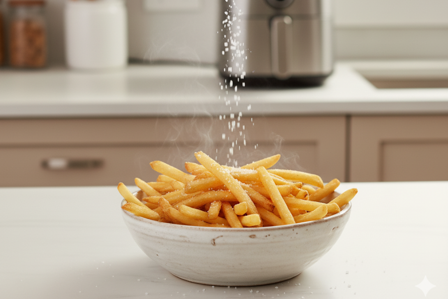 Elakkan tabur garam sebelum menggoreng.