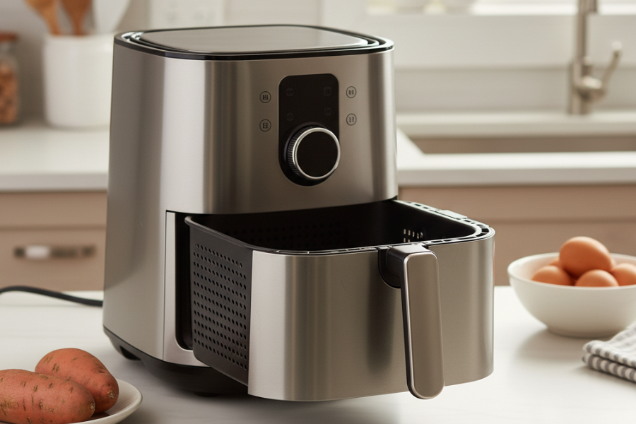 Proses ini penting untuk pastikan kentang digoreng sekata.