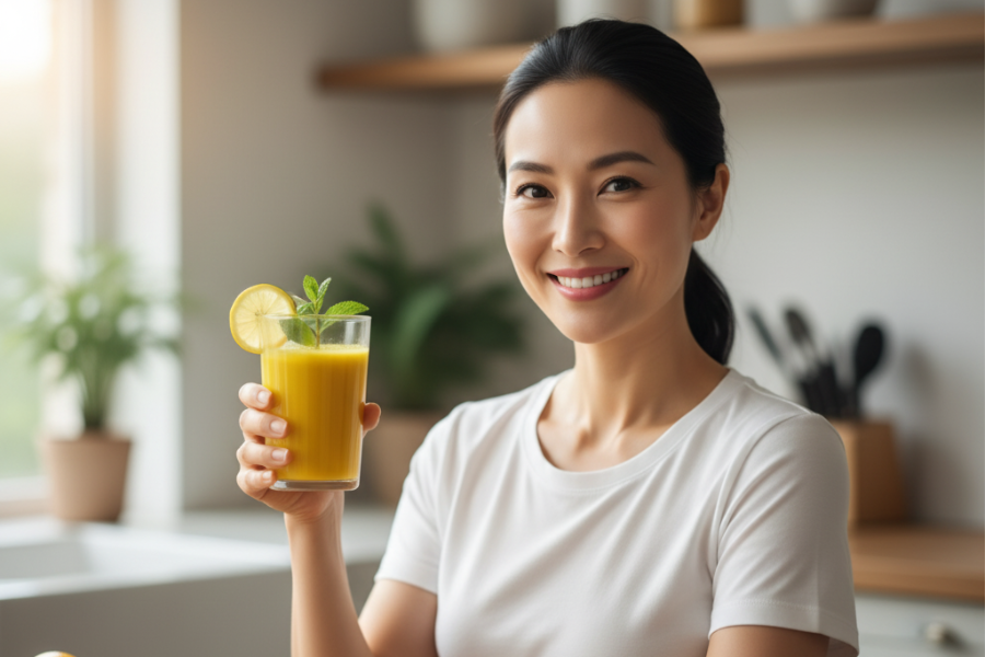 Jus kunyit memiliki kandungan vitamin dan mineral yang tinggi untuk melawan penyakit.