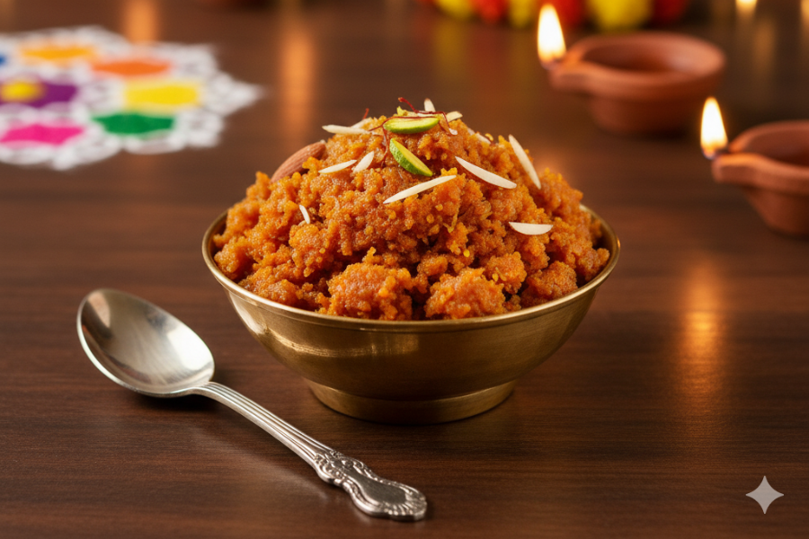 Halwa merupakan sejenis manisan yang diperbuat daripada tepung gandum, semolina (suji) yang dimasak bersama susu.