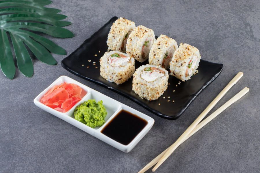 Tak lengkap sushi tanpa wasabi.