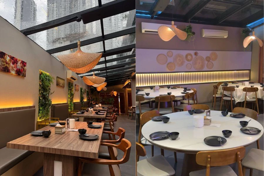 Bukan sahaja makanan menarik malah ruang dan suasana restoran ini juga selesa dan estetik.