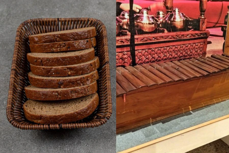 Roti gambang seakan alat muzik tradisional dari Indonesia.