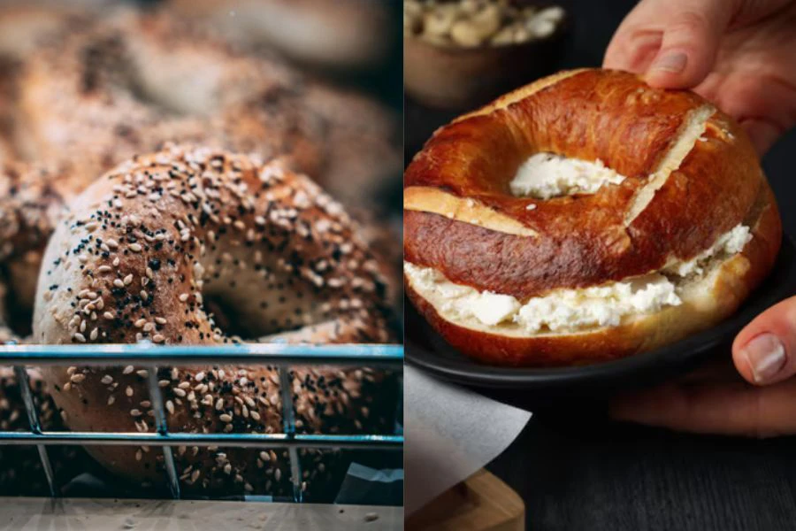 Bagel, antara menu roti mencetuskan trend hangat dalam kalangan penggemar roti.
