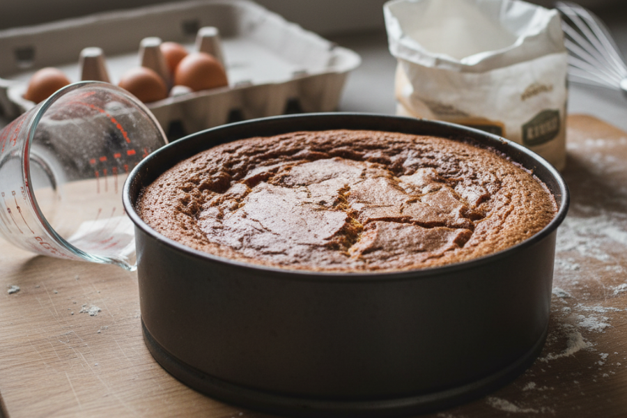 Kesilapan dalam penggunaan bahan menjadikan kek bantat.