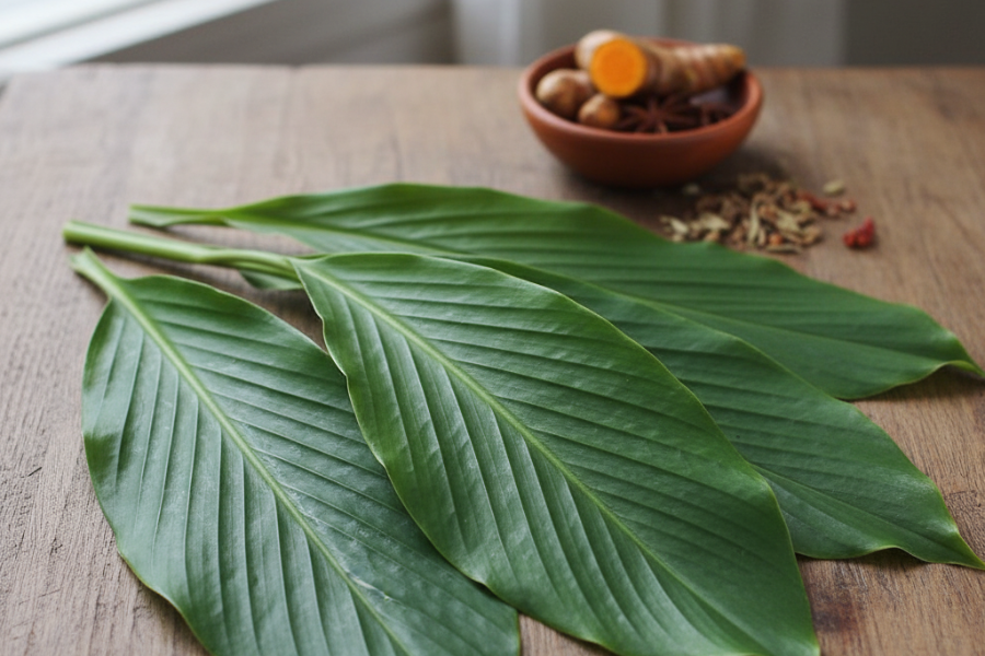 Aroma wangi daun kunyit menambahkan kesedapan hidangan