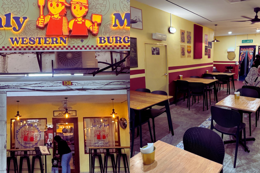 Suasana restoran tenang sesuai untuk bersantai dengan keluarga.