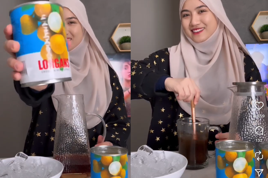 Longan menambahkan lagi khasiat dalam minuman.