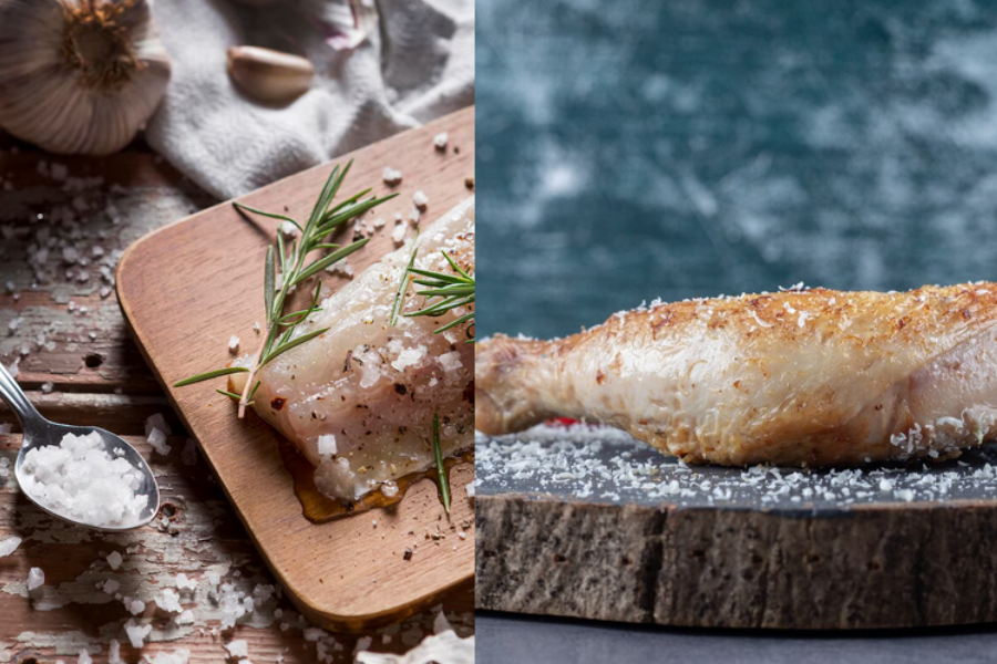 Garam juga dapat mengembalikan kesegaran ayam dan ikan mentah.
