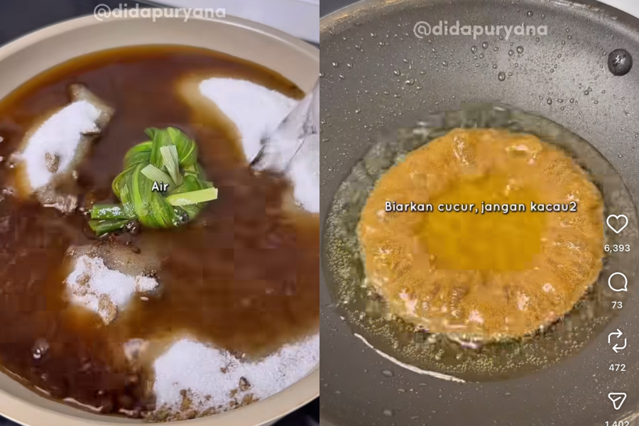 Resipi kuih penyaram dihasilkan mengikut tradisi.