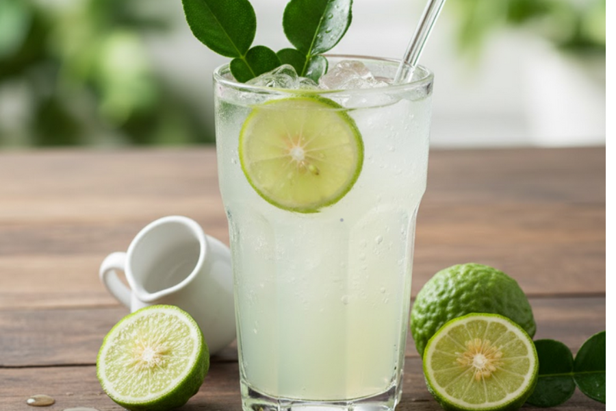 Jus limau purut segar turut membantu mengurangkan masalah oral.