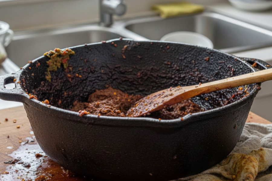 Ketahui langkah mudah tanggalkan kerak pada periuk.