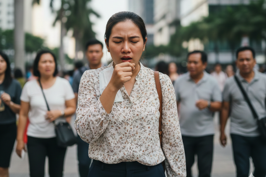 masalah batuk dan selesema boleh menganggu aktiviti seharian terutama ketika berada di tempat awam.