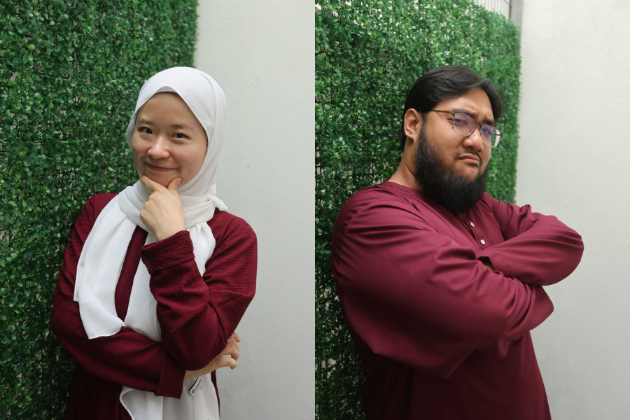 Karakter bersahaja pasangan suami isteri ini membuatkan sesiapa sahaja terhibur.