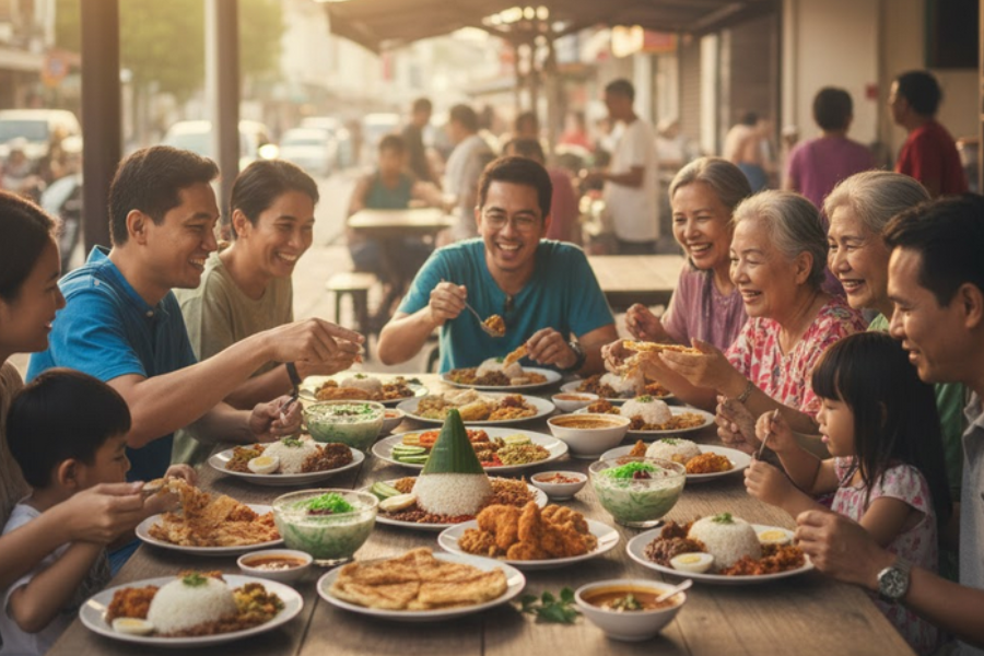 Makanan turut menjadi simbolik kepada hubungan antara masyarakat.