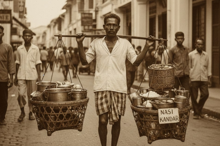Nasi Kandar menu popular di Pulau Pinang.