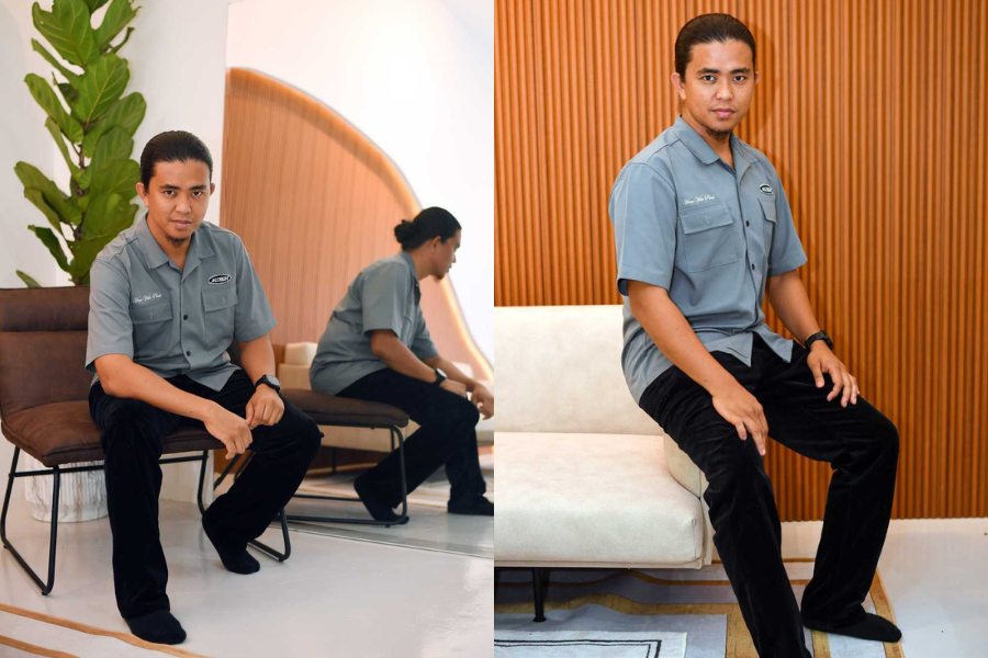 Asyraf membuka Kopi Saigon kerana ingin menggaji dan berada dekat dengan isterinya.