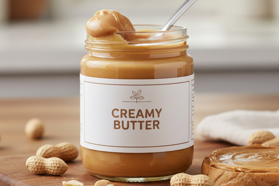 Tambahan kacang mentega memberikan kelainan pada rasa mocha lebih berlemak.