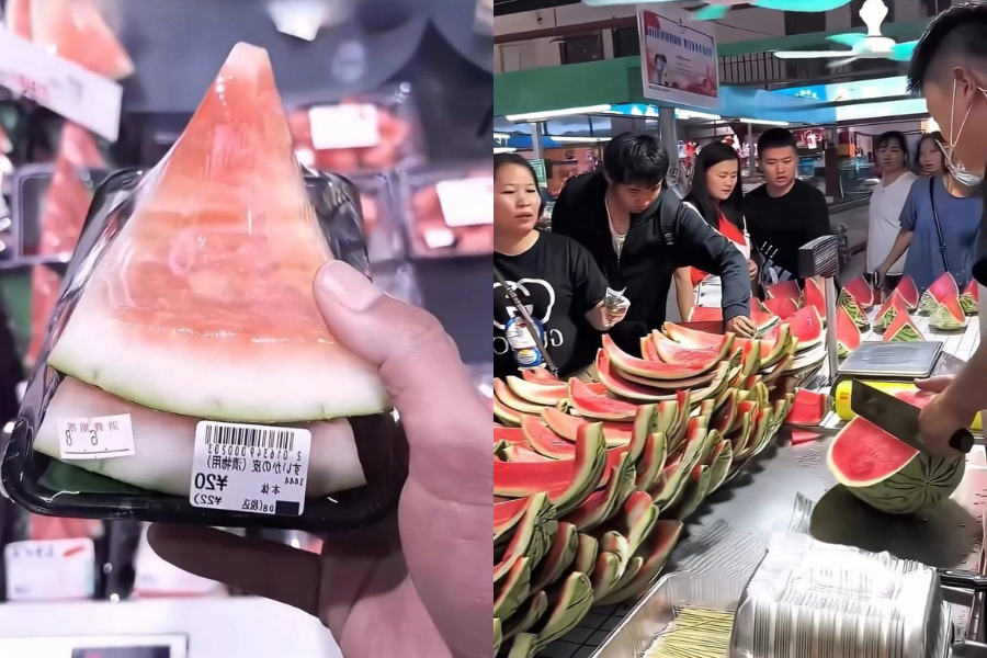 Kulit tembikai bahkan dijual di pasar raya di Jepun kerana mendapat permintaan tinggi.