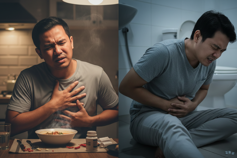 Bagaimanapun makan makanan pedas secara berlebihan juga boleh menganggu sistem pencernaan dan asid refluks.