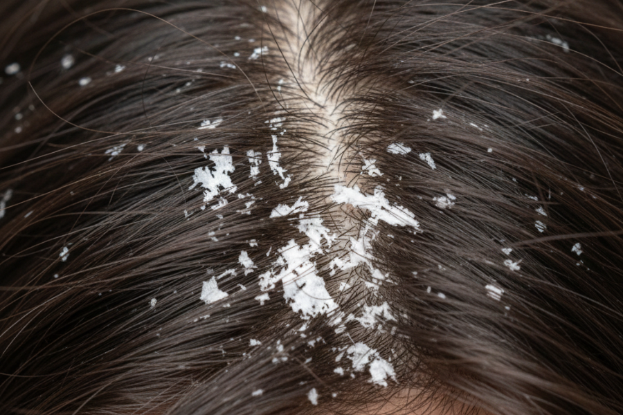 Melumur daun kesum yang ditumbuk pada kulit kepala membantu mengatasi masalah kelemumur.