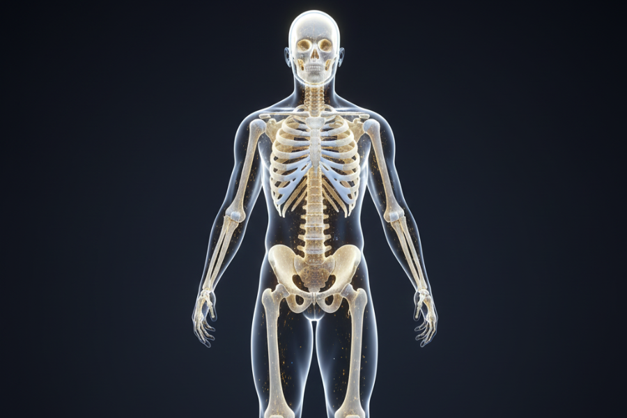 Kandungan mineral penting seperti kalsium dan fosforus membantu membina tulang yang kuat dan sihat.