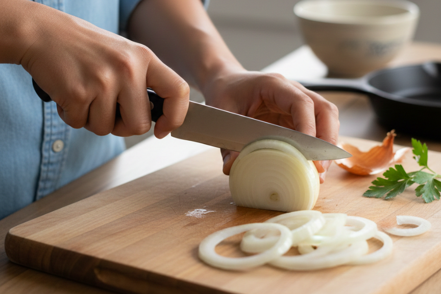 Cara penyimpanan perlulan betul bagi memastikan bawang tidak terdedah dengan kulat.