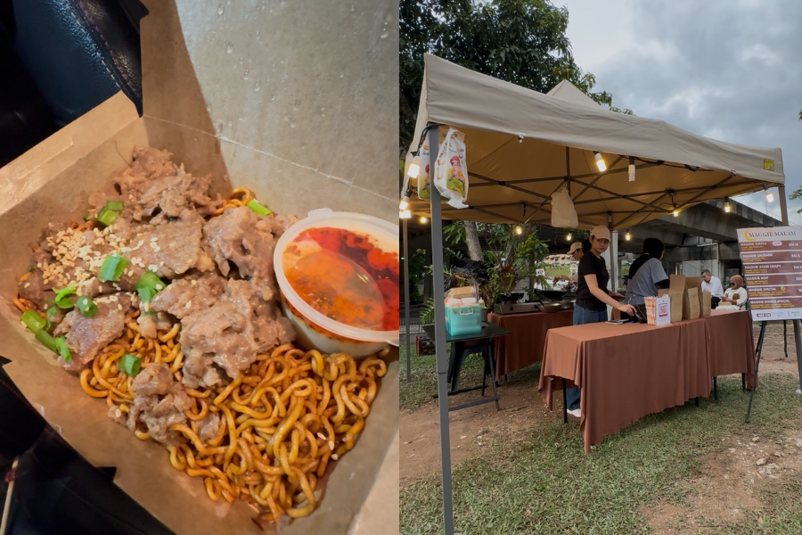 Menu maggi sukiya antara menjadi kegemaran pelanggan di gerai Maggi Malam.