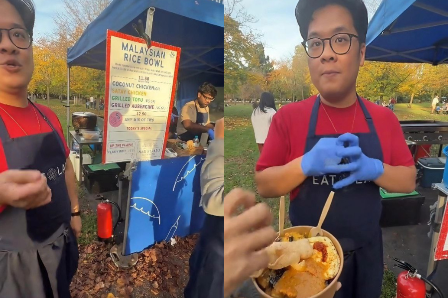 Selain nasi kerabu, peniaga asal Britain yang berkahwin dengan wanita dari Kelantan ini turut menjual beberapa hidangan sampingan tempatan lain.