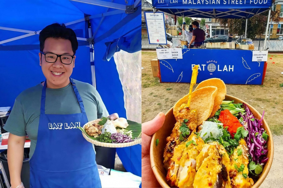 Robert Ngo merupakan seorang bekas arkitek yang kini menjual nasi kerabu di London.