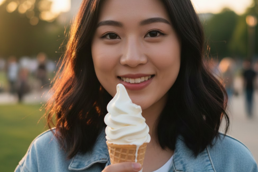 Aisrkim berperisa vanila antara pilihan hati pencinta pemais mulut ini.