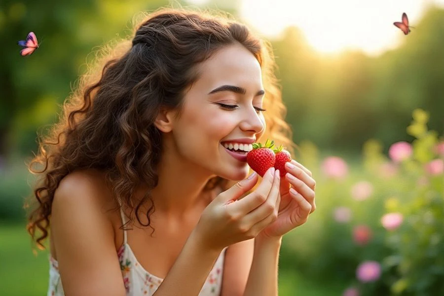 Kandungan vitamin C yang terkandung dalam buah strawberi dapat membantu meredakan stres.