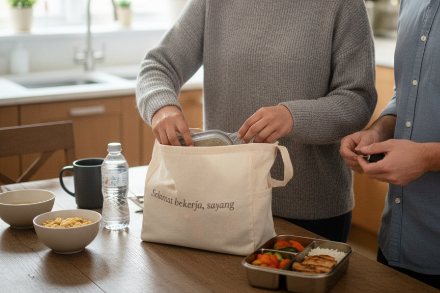 Para suami diminta menghargai usaha isteri menyediakan bekal buat mereka.