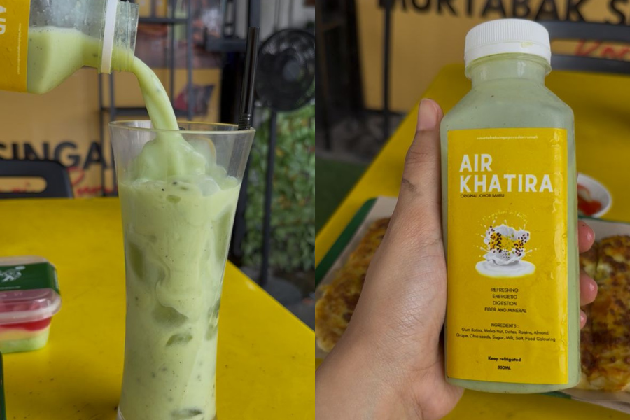 Air katira dihasilkan dari bahan segar.