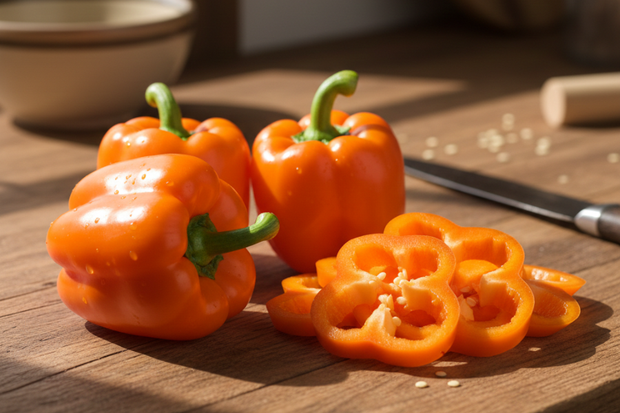 Lada benggala oren boleh berikan rasa sedap secara semula jadi.