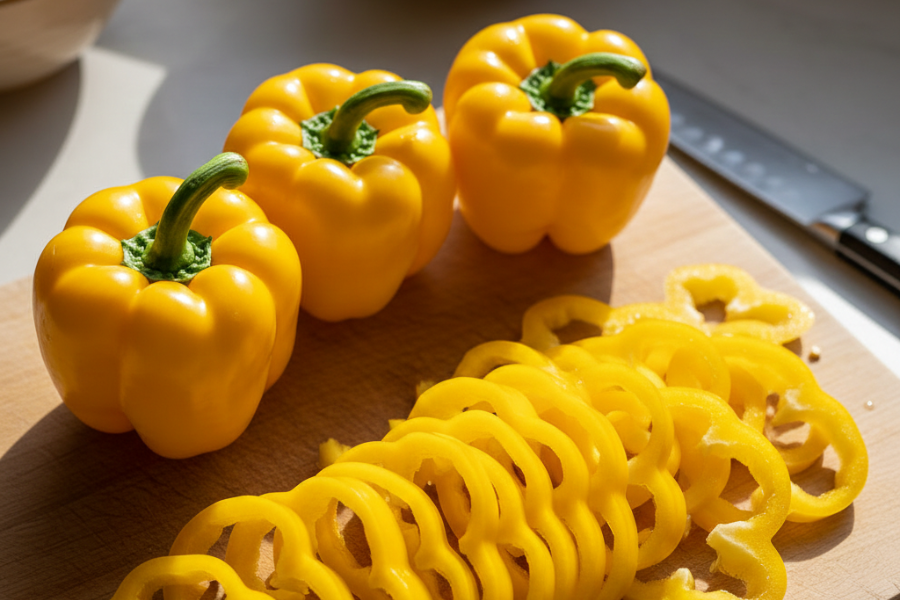 Lada benggala kuning tak terlalu manis dan tak terlalu pahit.