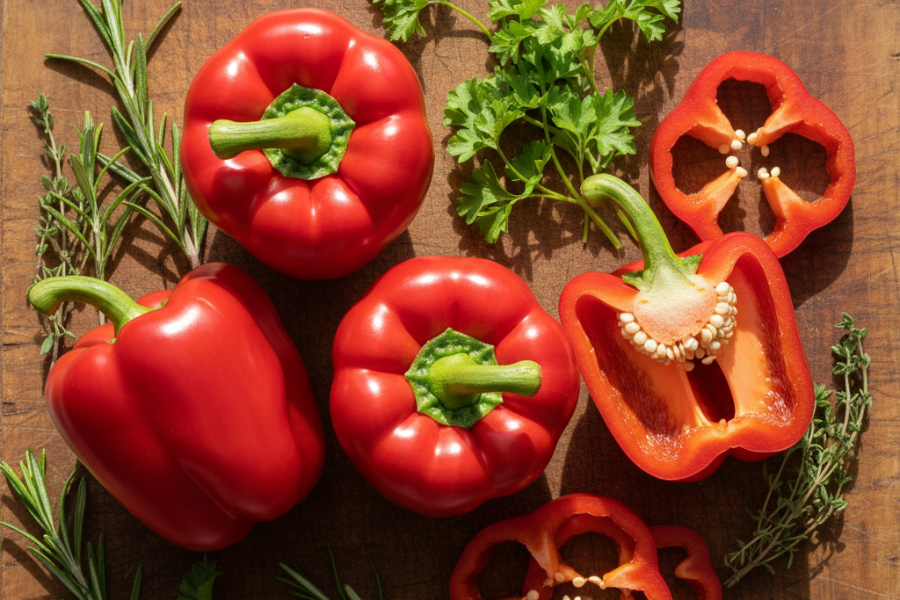 Lada benggala merah tinggi vitamin.