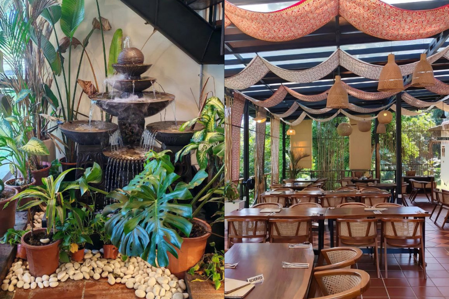 Rumah Makan Bumbu menawarkan suasana Nusantara ala Bali.