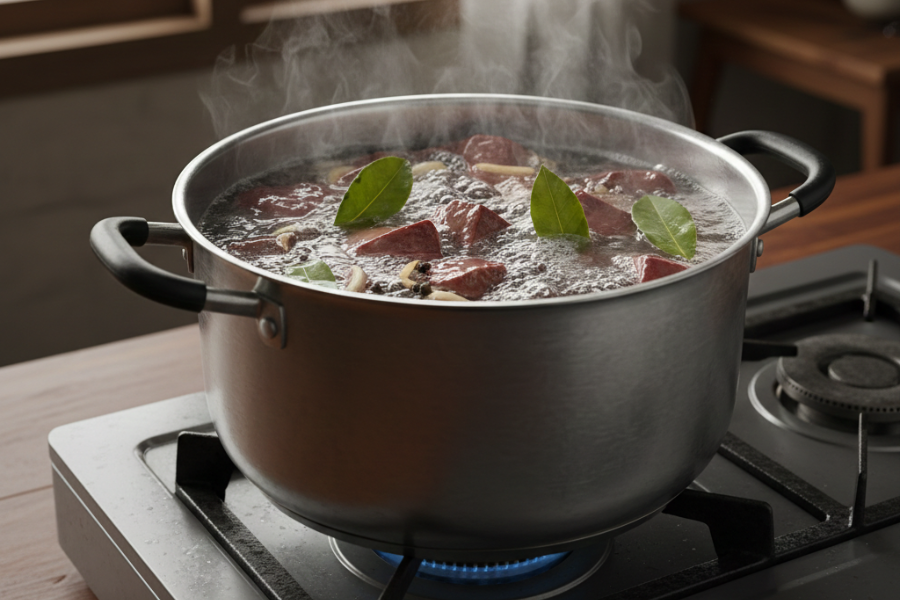 Daun salam dapat menghilangkan bau hamis.