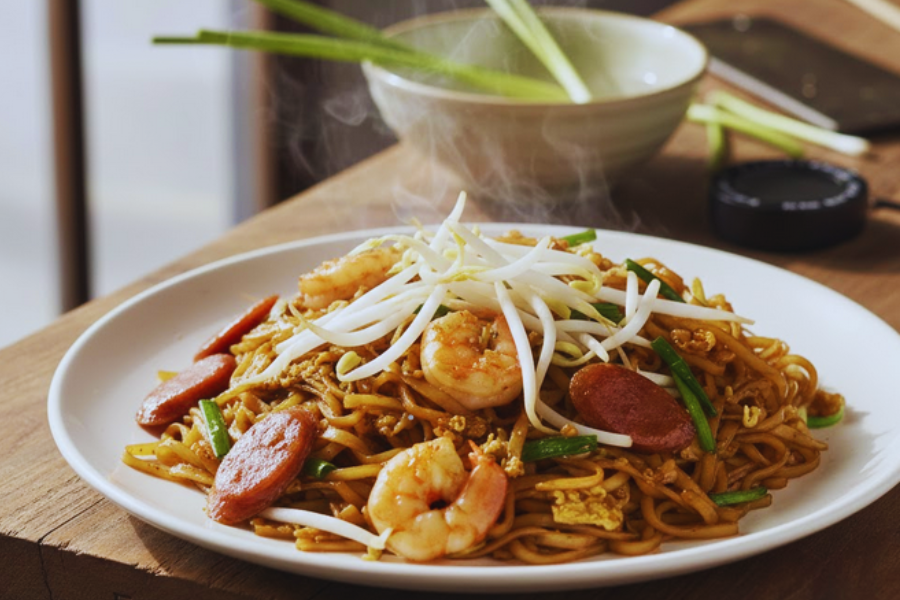 Tauge rangup penambah rasa buat kue tiau goreng. 